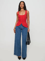 Spirito Vest Top Red