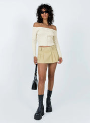 Myco Off Shoulder Top Ivory