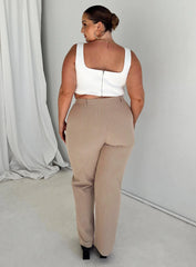 Titius Pants Beige Curve