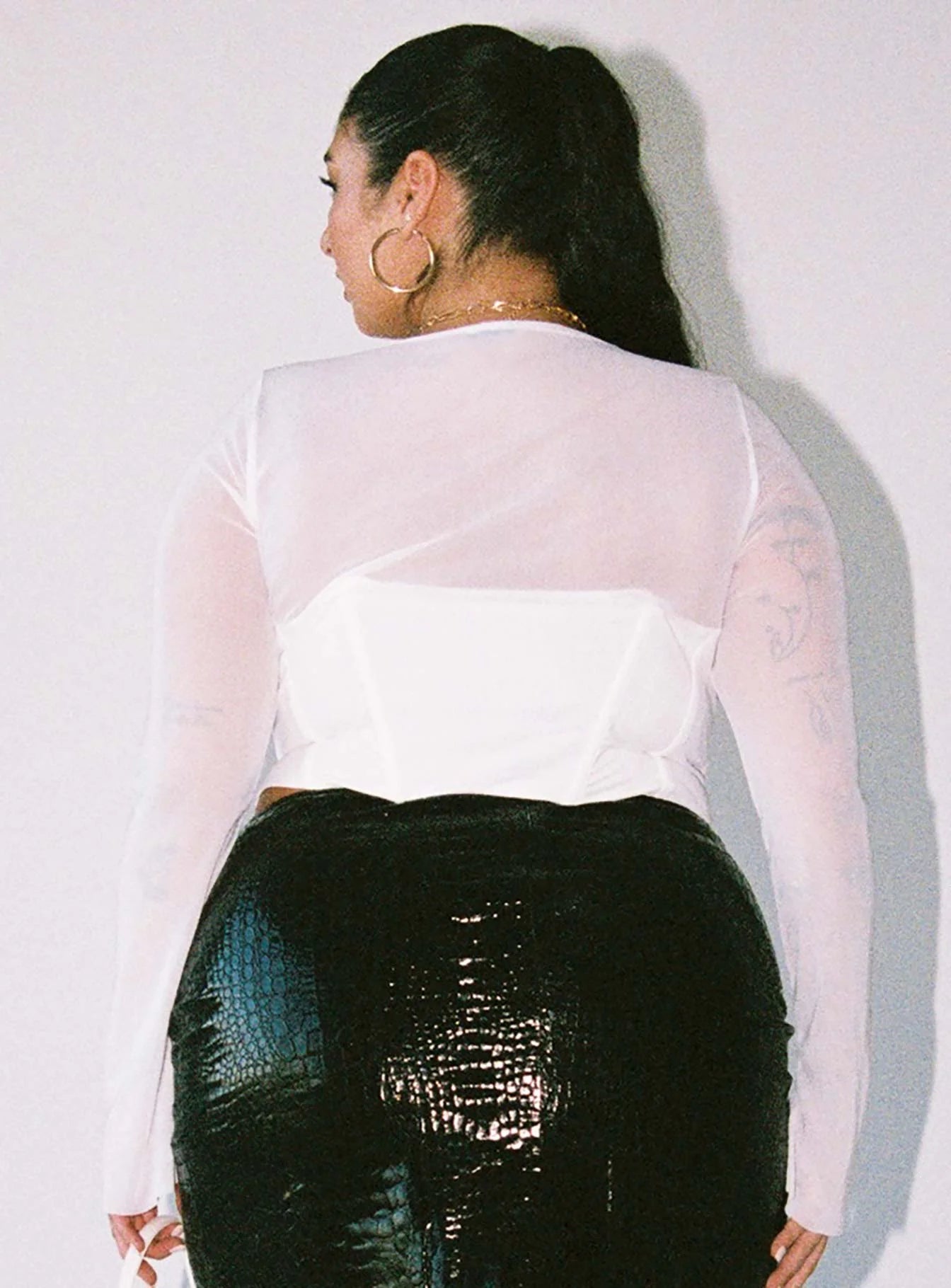Lovitt Long Sleeve Top White Curve