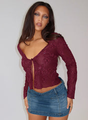 Sukita Cardi Burgundy