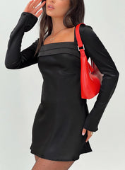 Phillipa Long Sleeve Mini Dress Black