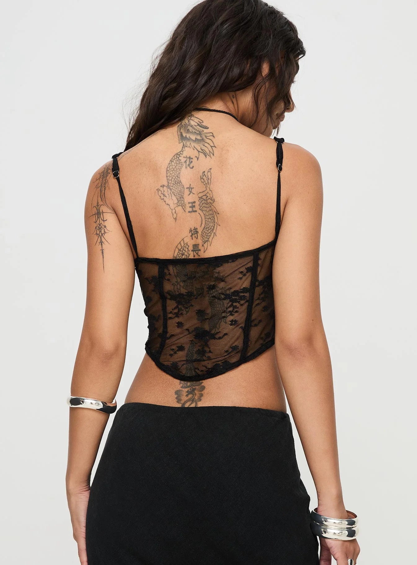 Phases Corset Top Black