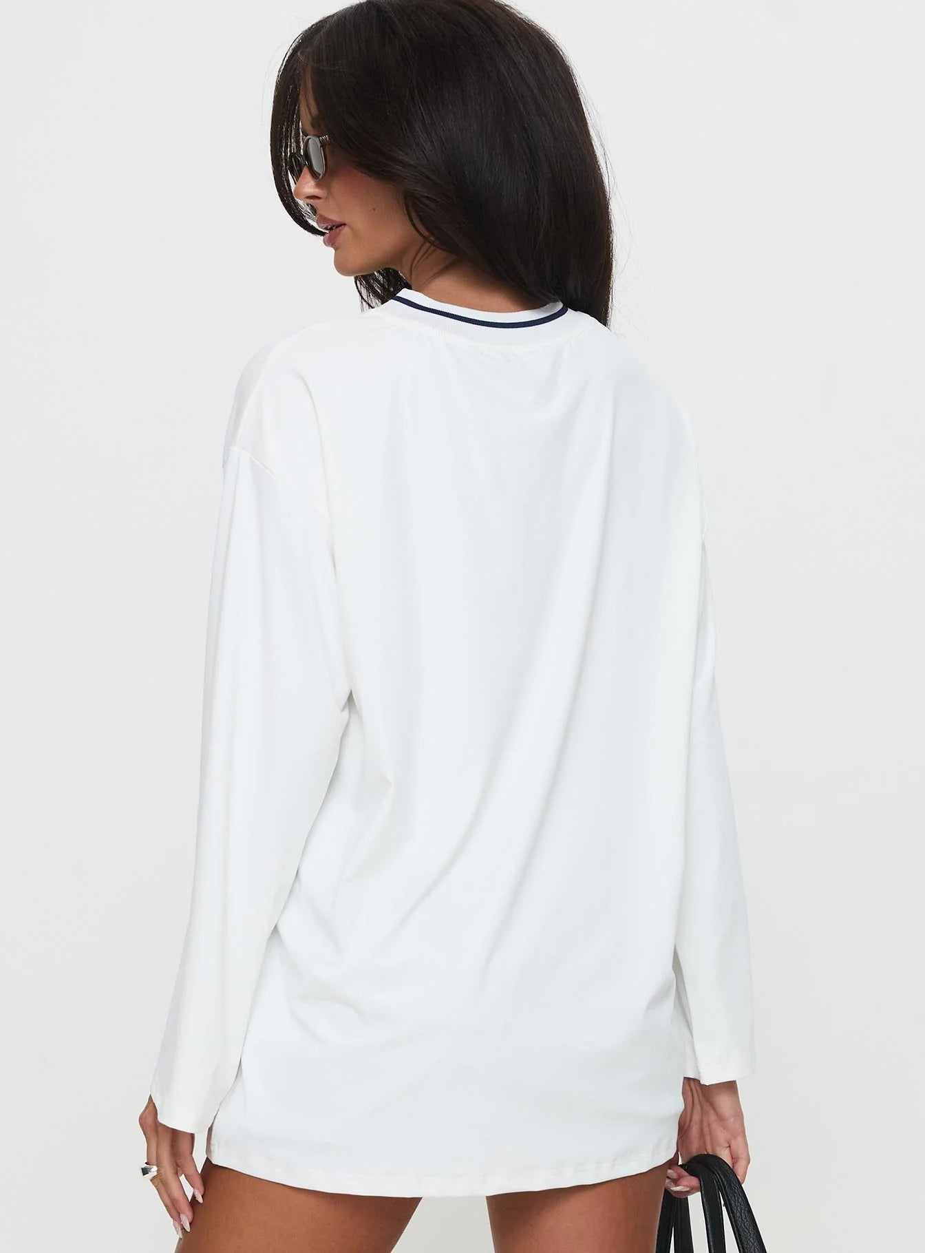 Star Player Long Sleeve Top White