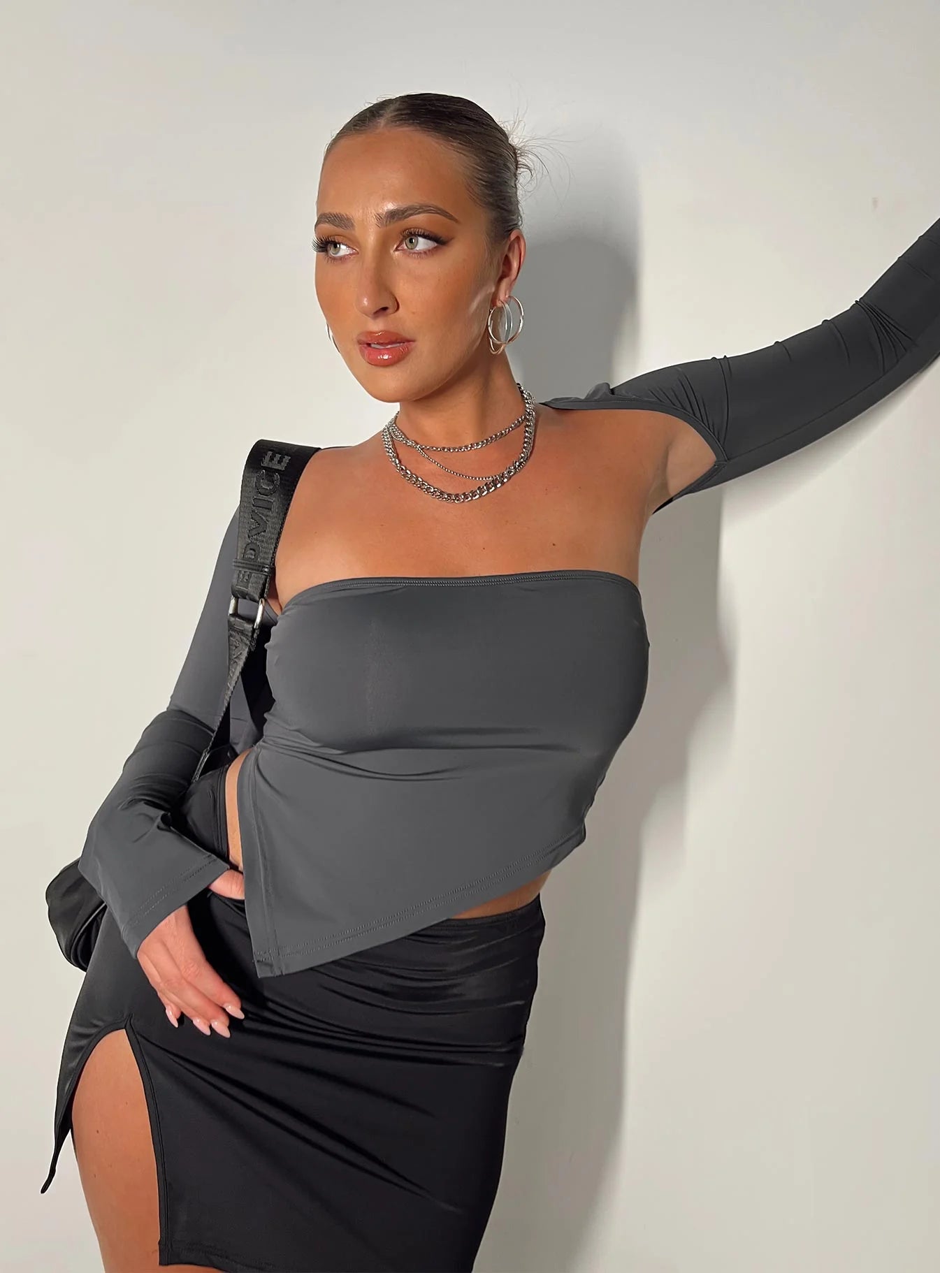 Koslo Bolero Top Slate