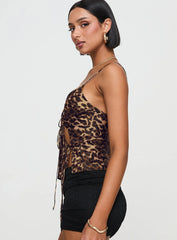 Mariah Top Leopard