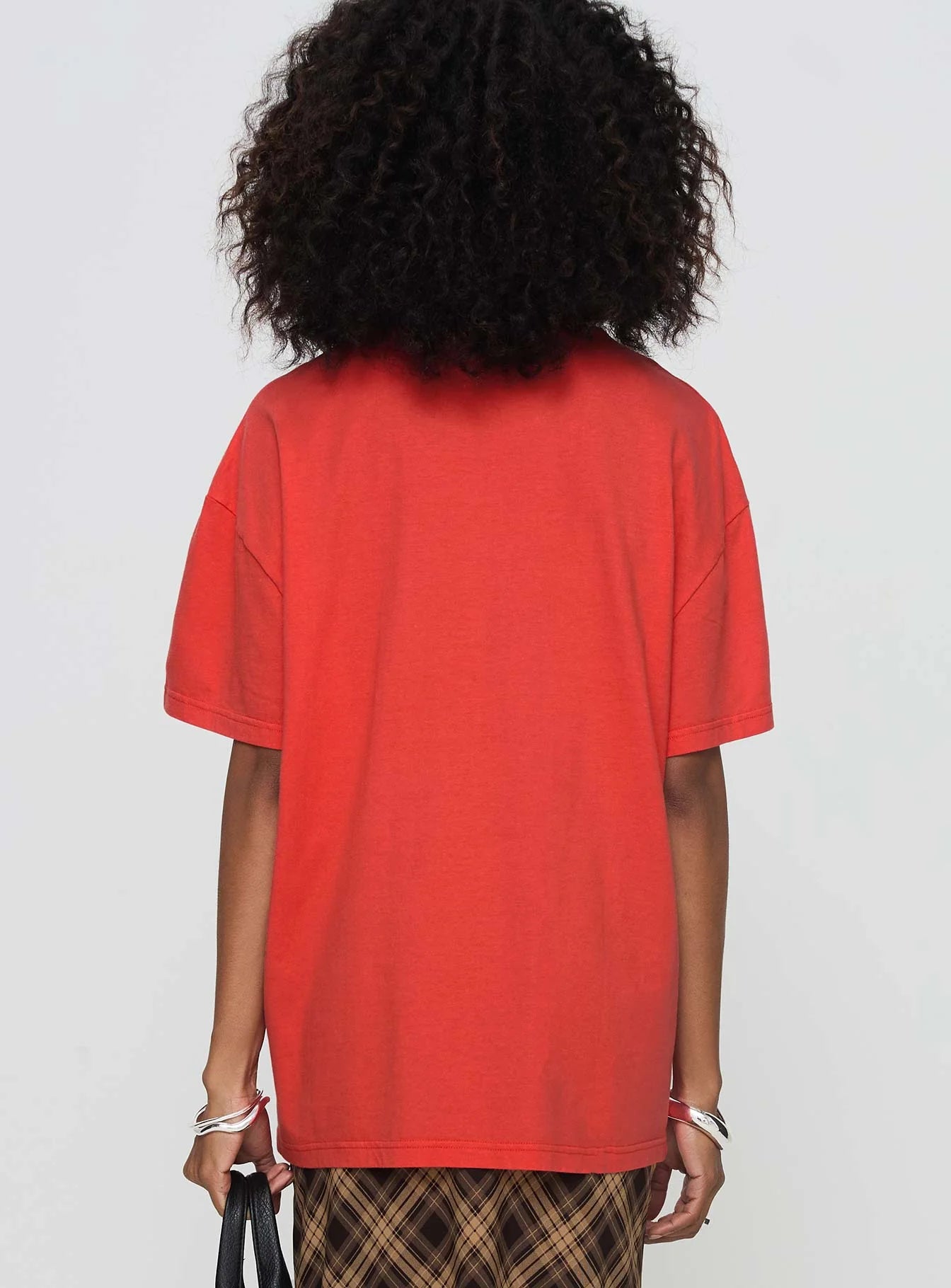 Party In Barcelona Oversized Tee Red