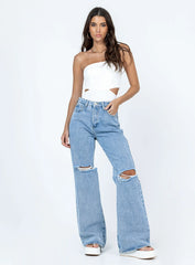Alaska Strapless Bodysuit White