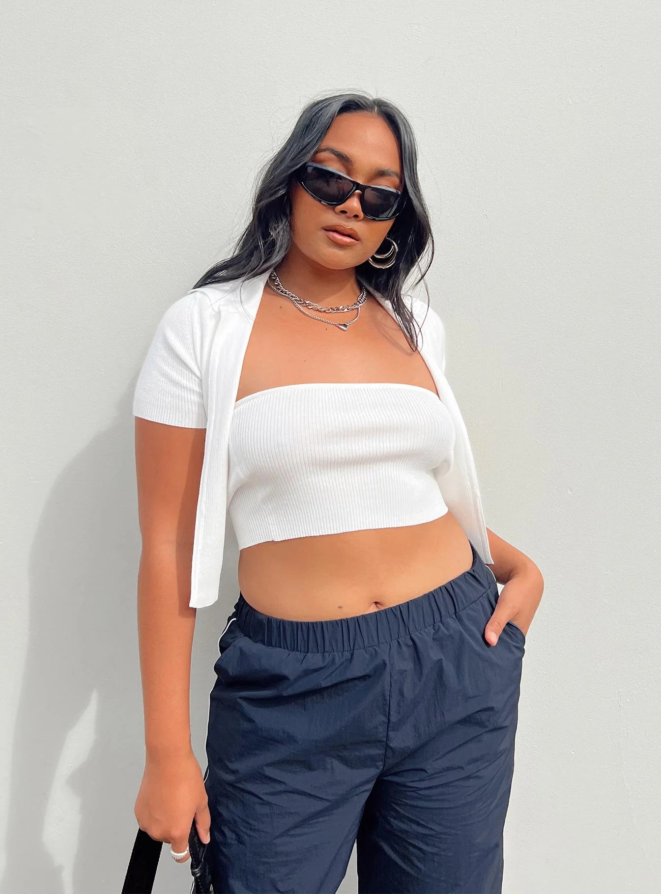 Avah Two Piece Top White