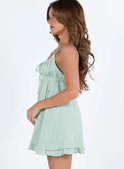 Empress Of Love Mini Dress Sage Petite