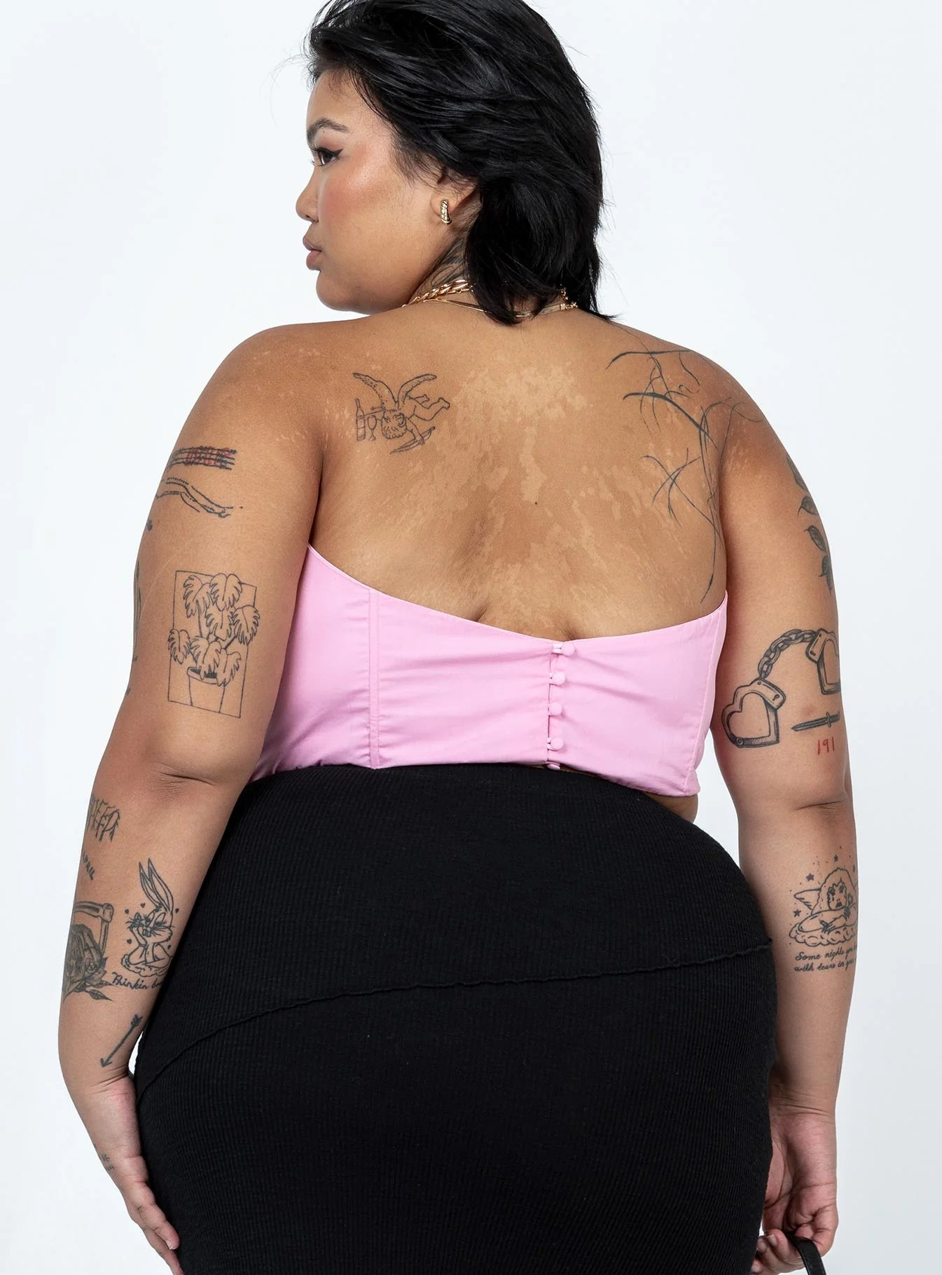 Bad Gal Bustier Pink Curve