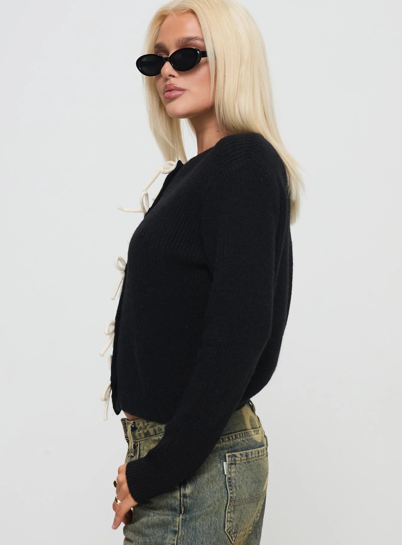 Rosalee Cardigan Black / White
