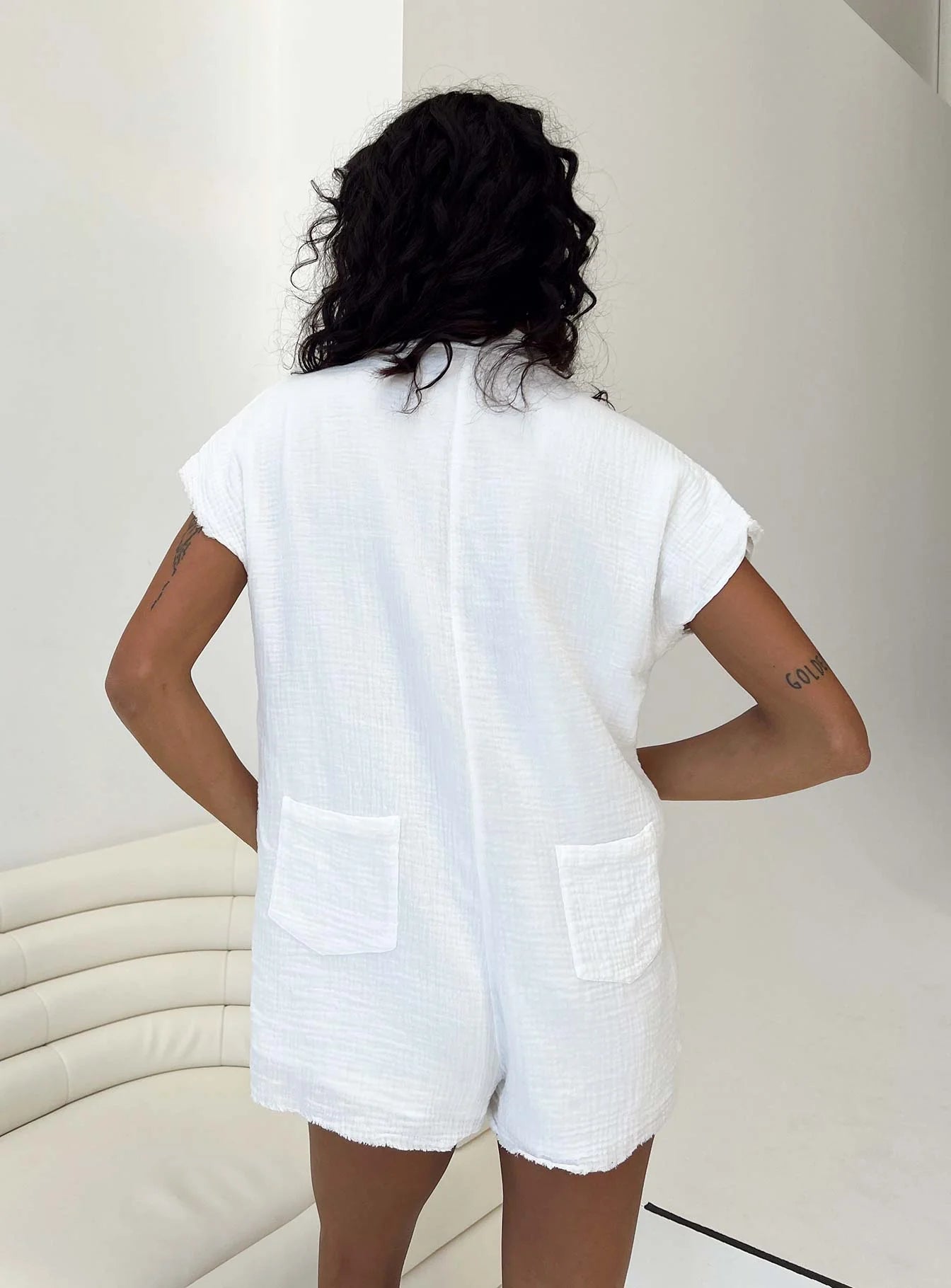 Salt Lake Romper White