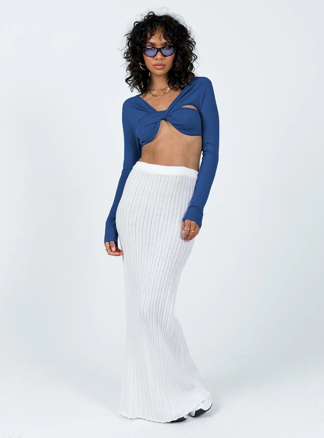 Lamor Long Sleeve Top Blue
