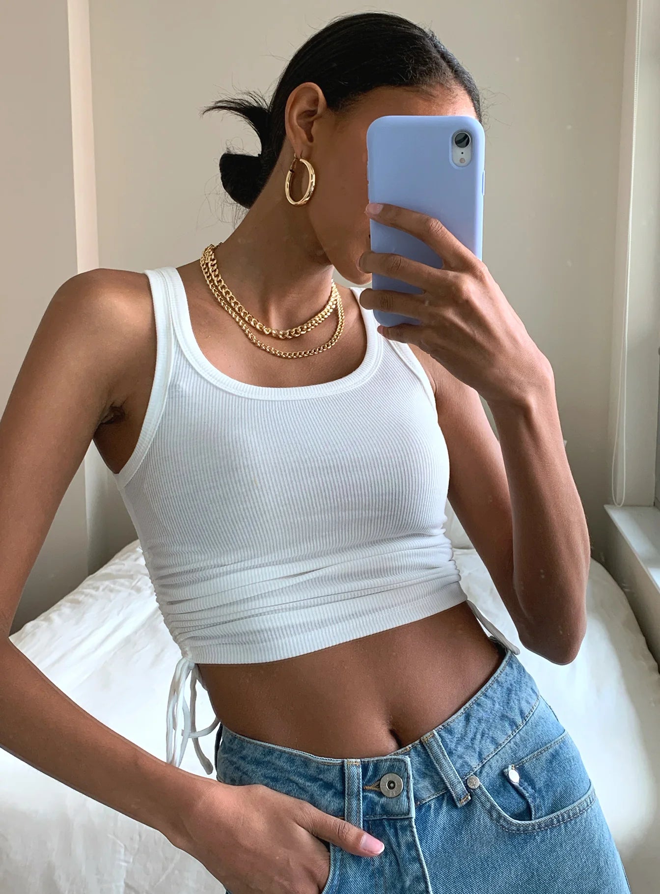 Madelyn Top White