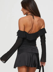 Molins Off The Shoulder Top Black