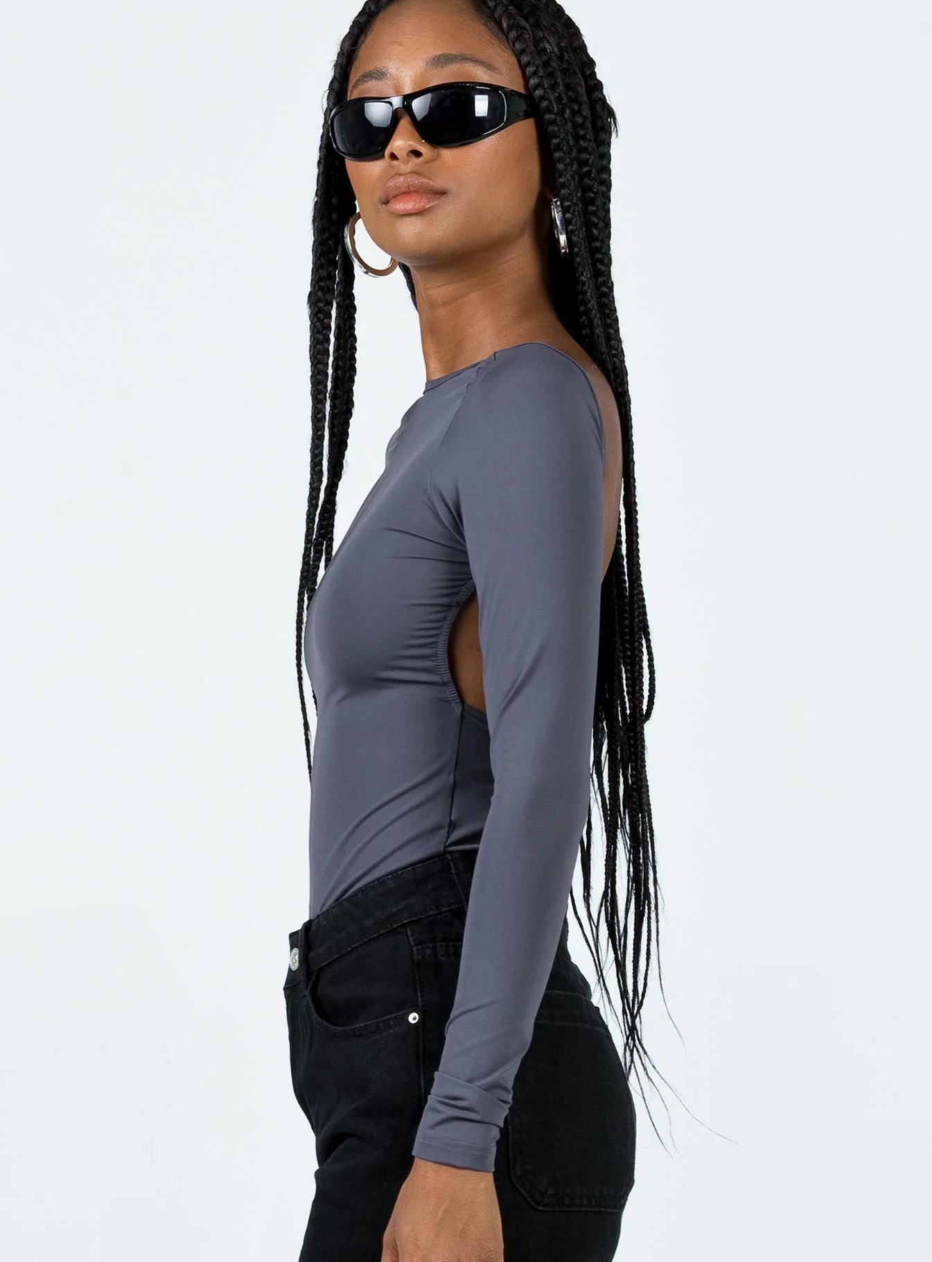Gatewood Long Sleeve Bodysuit Slate