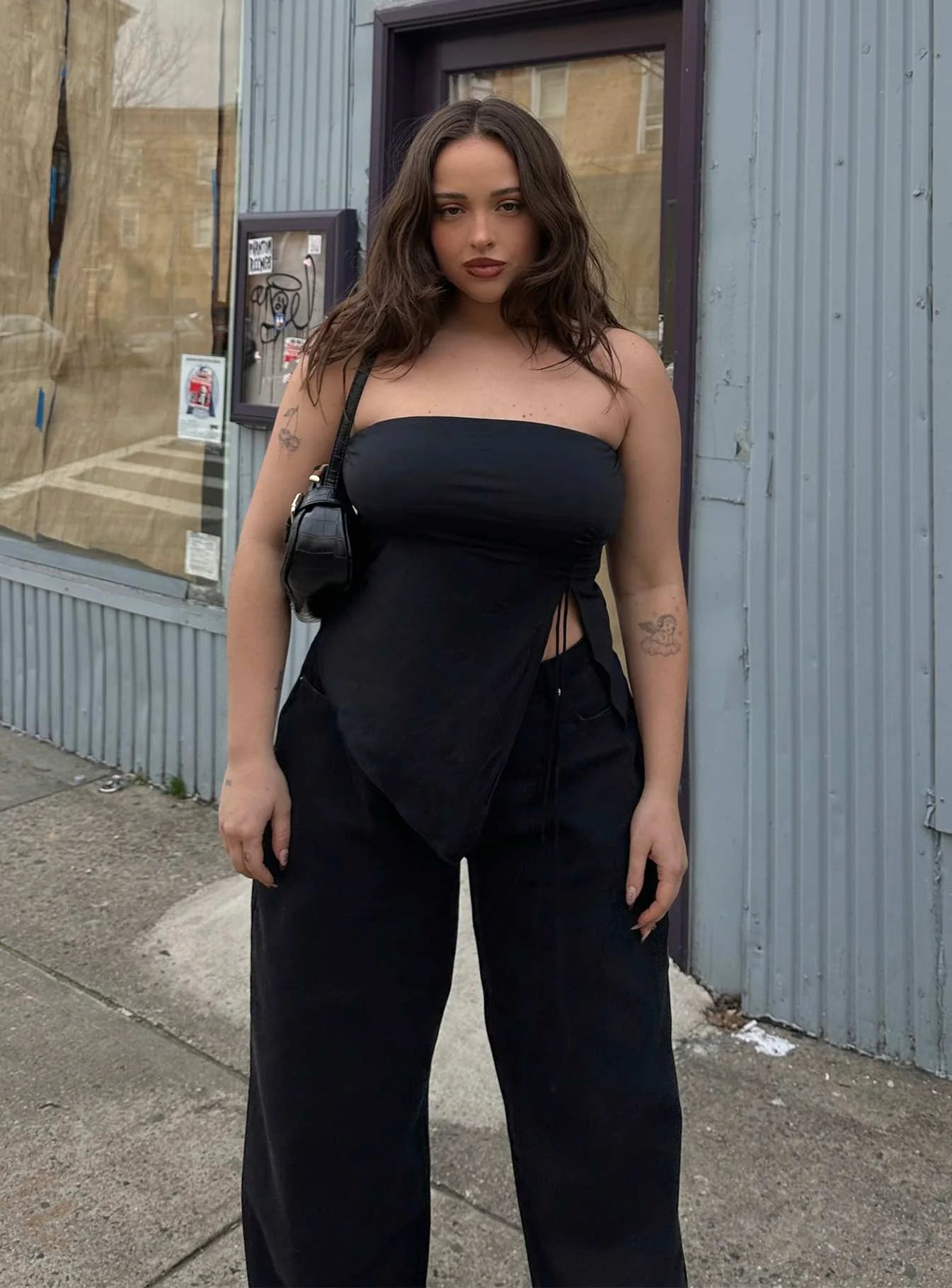 Dessy Strapless Top Black