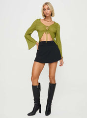 Undone Long Sleeve Top Green