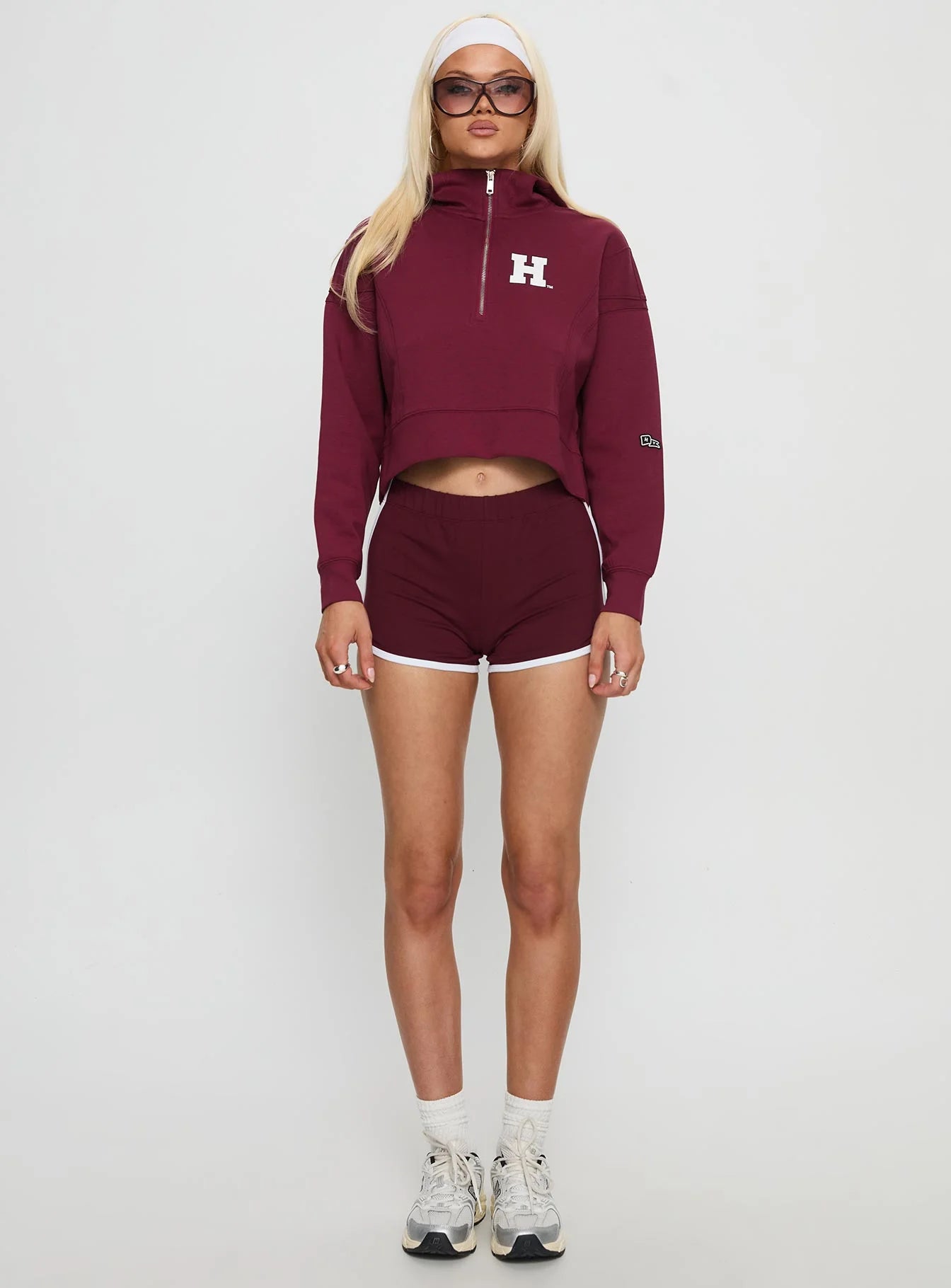 Harvard Buttersport Half-zip Hoodie Crimson