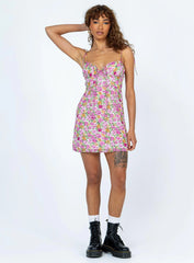Shannon Mini Dress Pink Floral