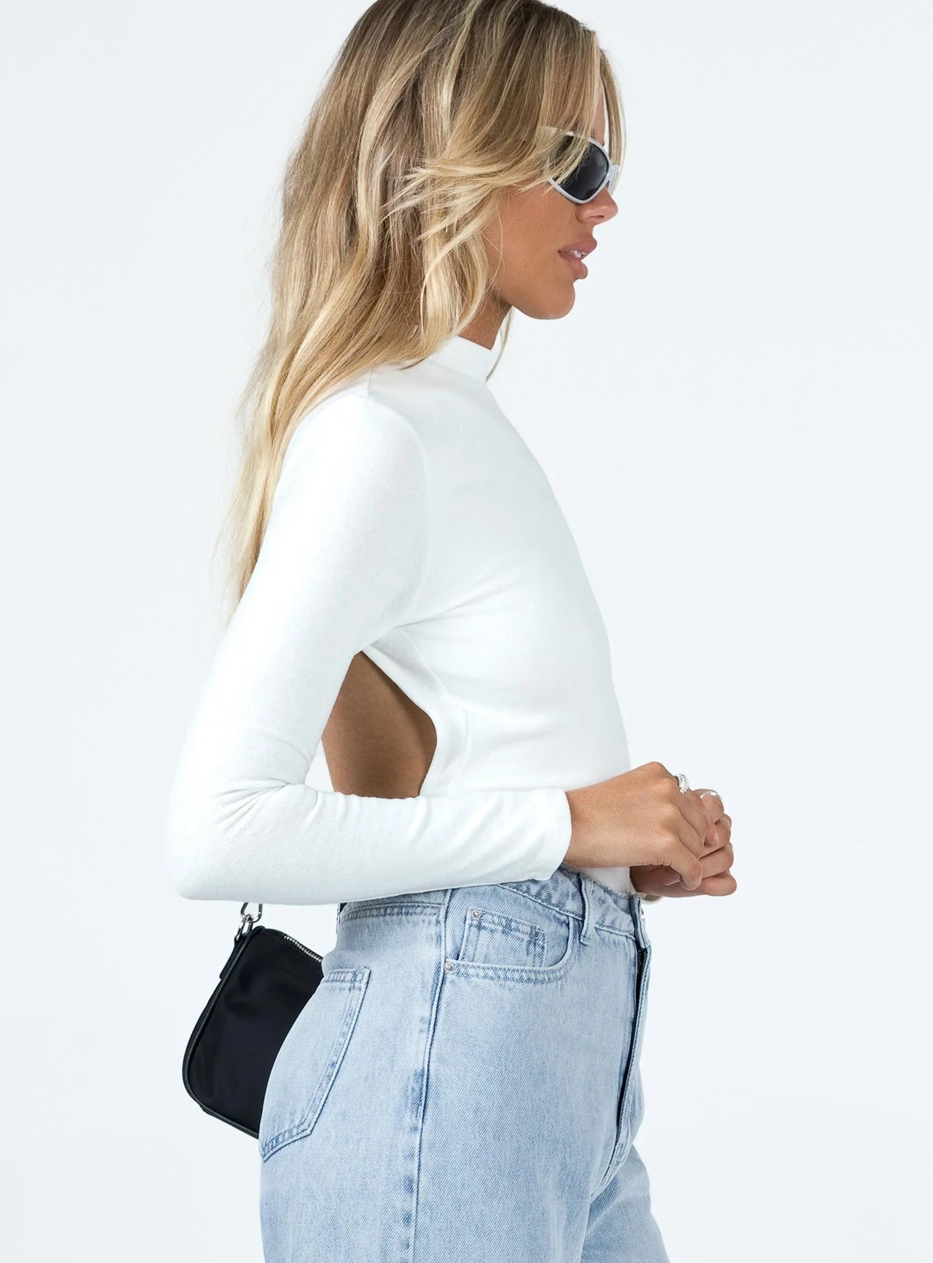 Cosmos Backless Bodysuit Ivory