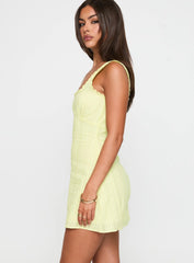 Dasha Mini Dress Lemon