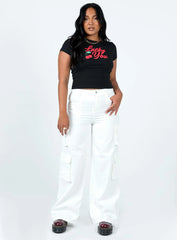 Lucky You Cherry Tee Black