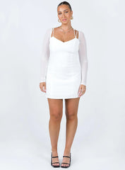 Charla Mini Dress White