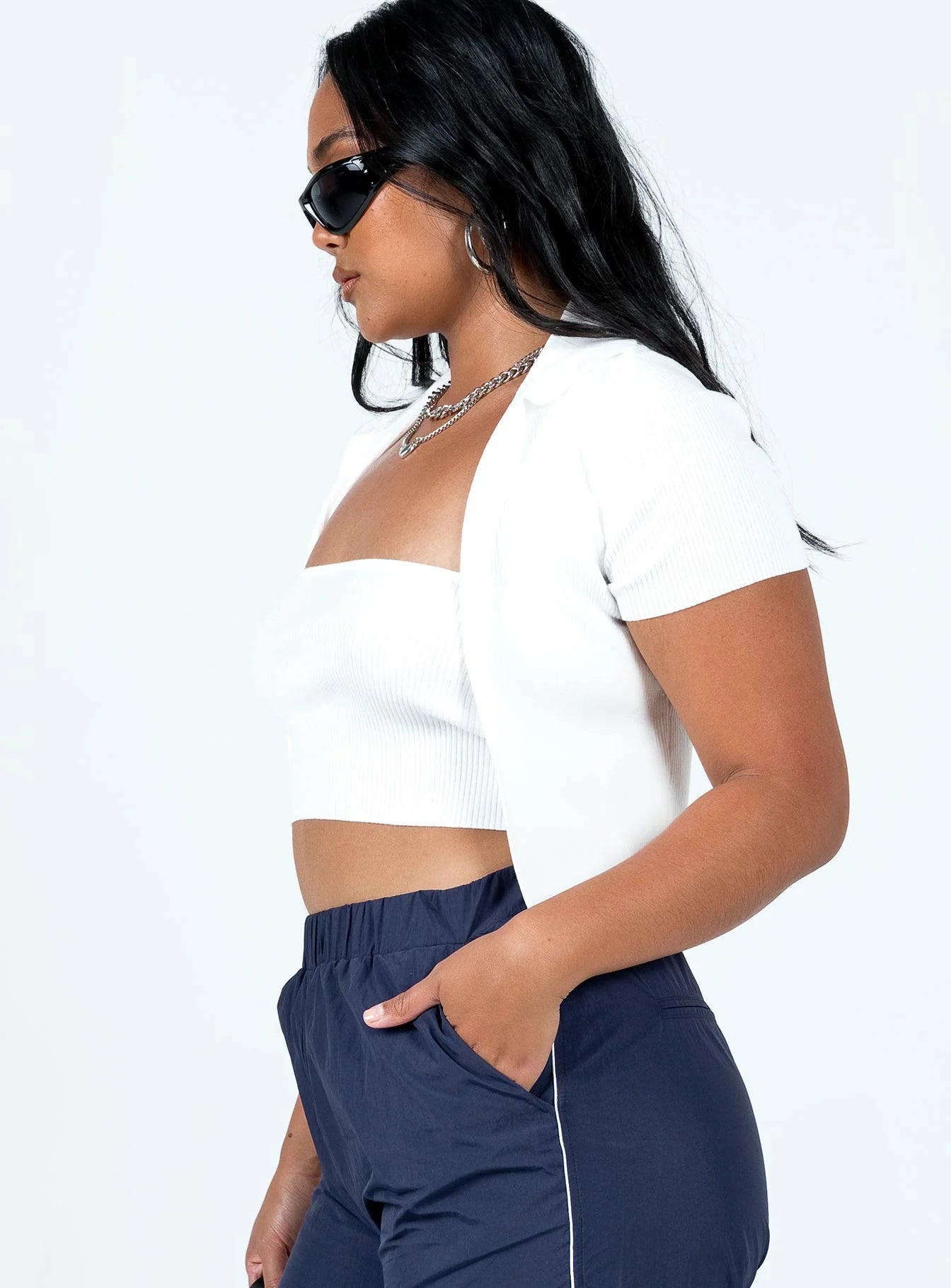 Avah Two Piece Top White