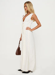 Pokey Maxi Dress Cream / Polka Dot