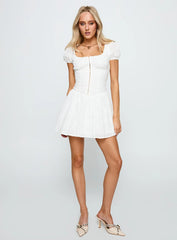 Lethia Corset Mini Dress White
