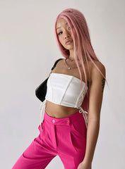 Mylor Strapless Top White