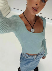 Unley Long Sleeve Top Blue