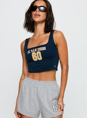 UC San Diego Jersey Corset Top Blue