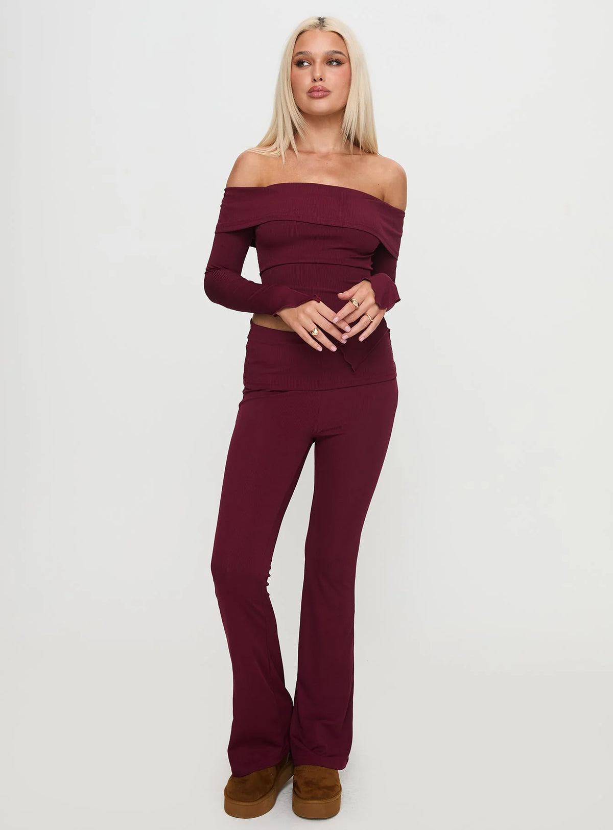 Outta Town Set Burgundy