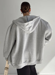 Florida Zip Up Sweatshirt Grey Curve
