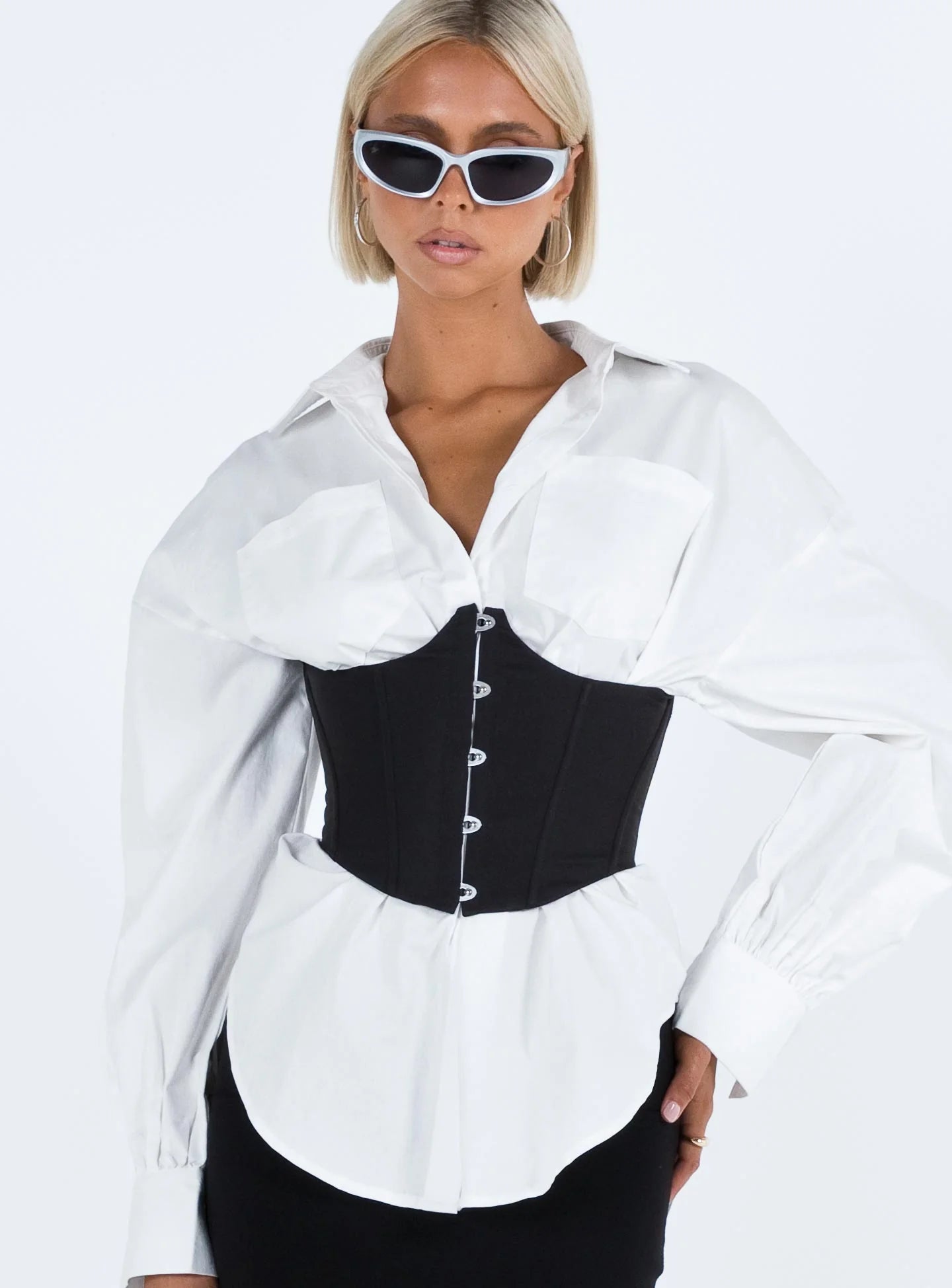 Rosina Underbust Corset Black