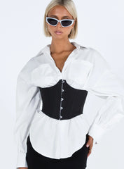 Rosina Underbust Corset Black