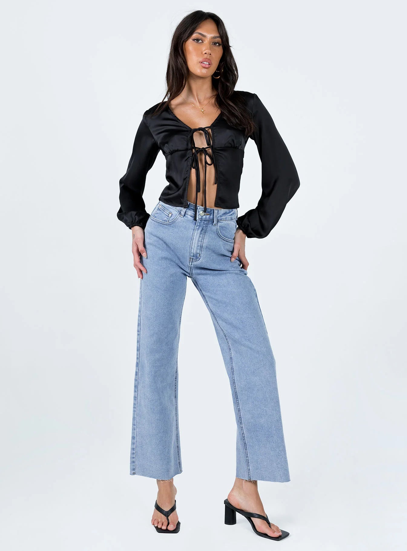 Madio Long Sleeve Top Black