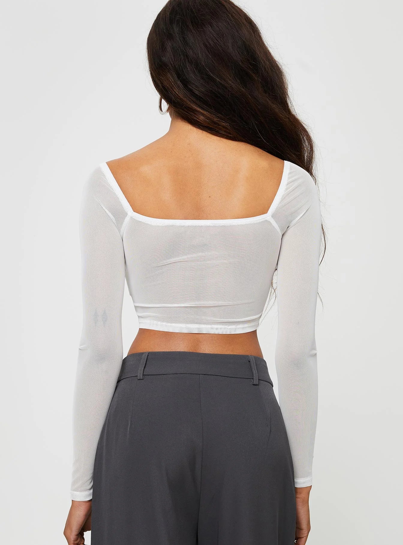 Maranta Long Sleeve Top White