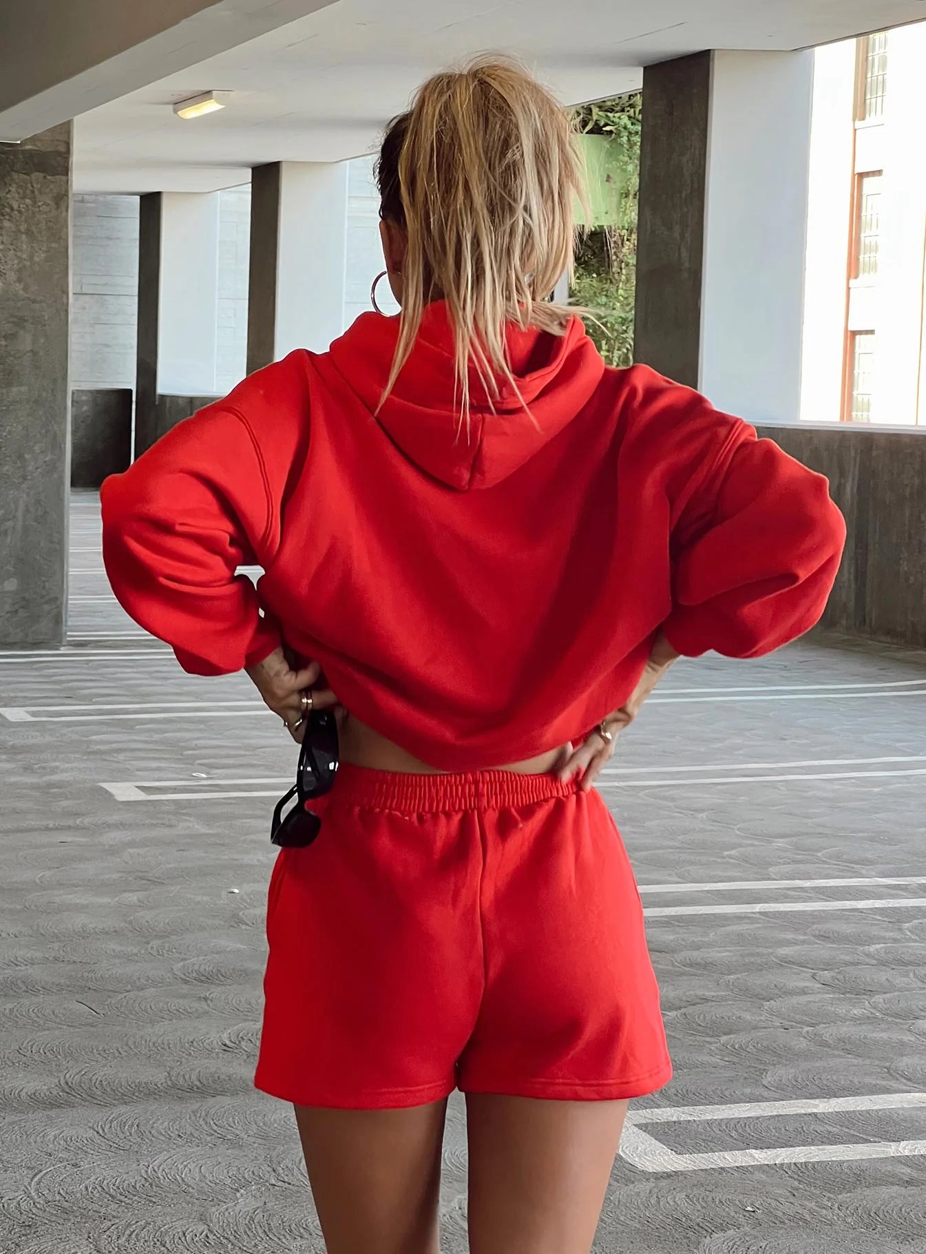 Voce Hoodie Red