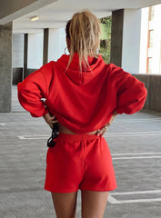 Voce Hoodie Red