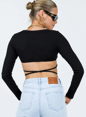 Armitage Long Sleeve Top Black