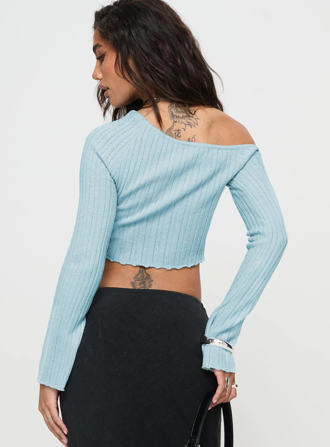 Santorini Knit Top Blue