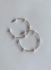 Pearce Hoop Earrings Gold