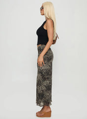 Kathrynne Maxi Skirt Animal