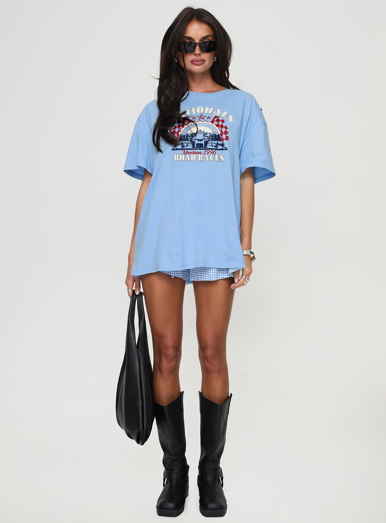 Races 1996 Oversized Tee Blue