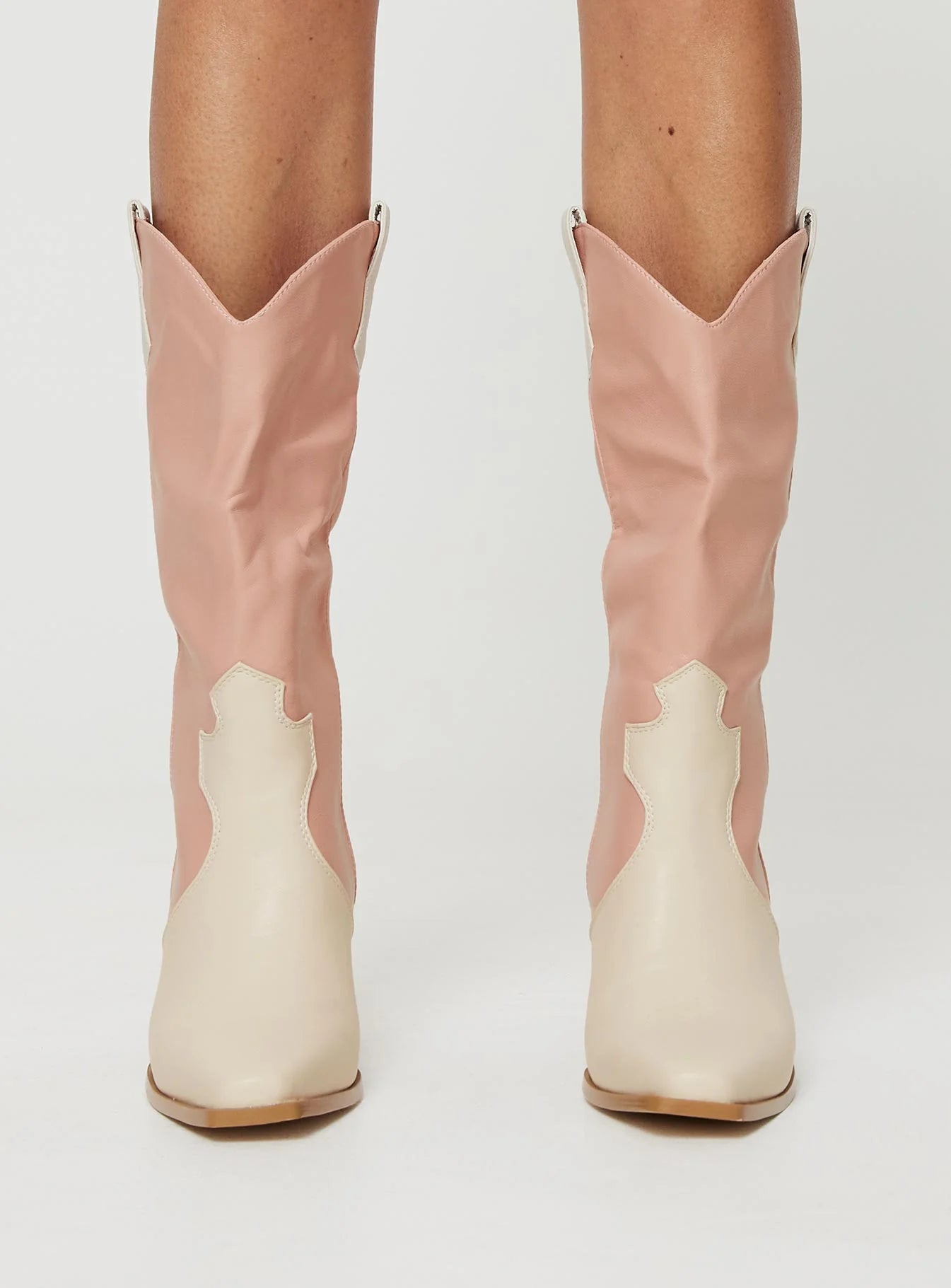 Billini Claudette Boots Pink / White