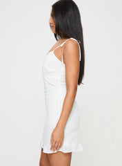 Zenaida Mini Dress White